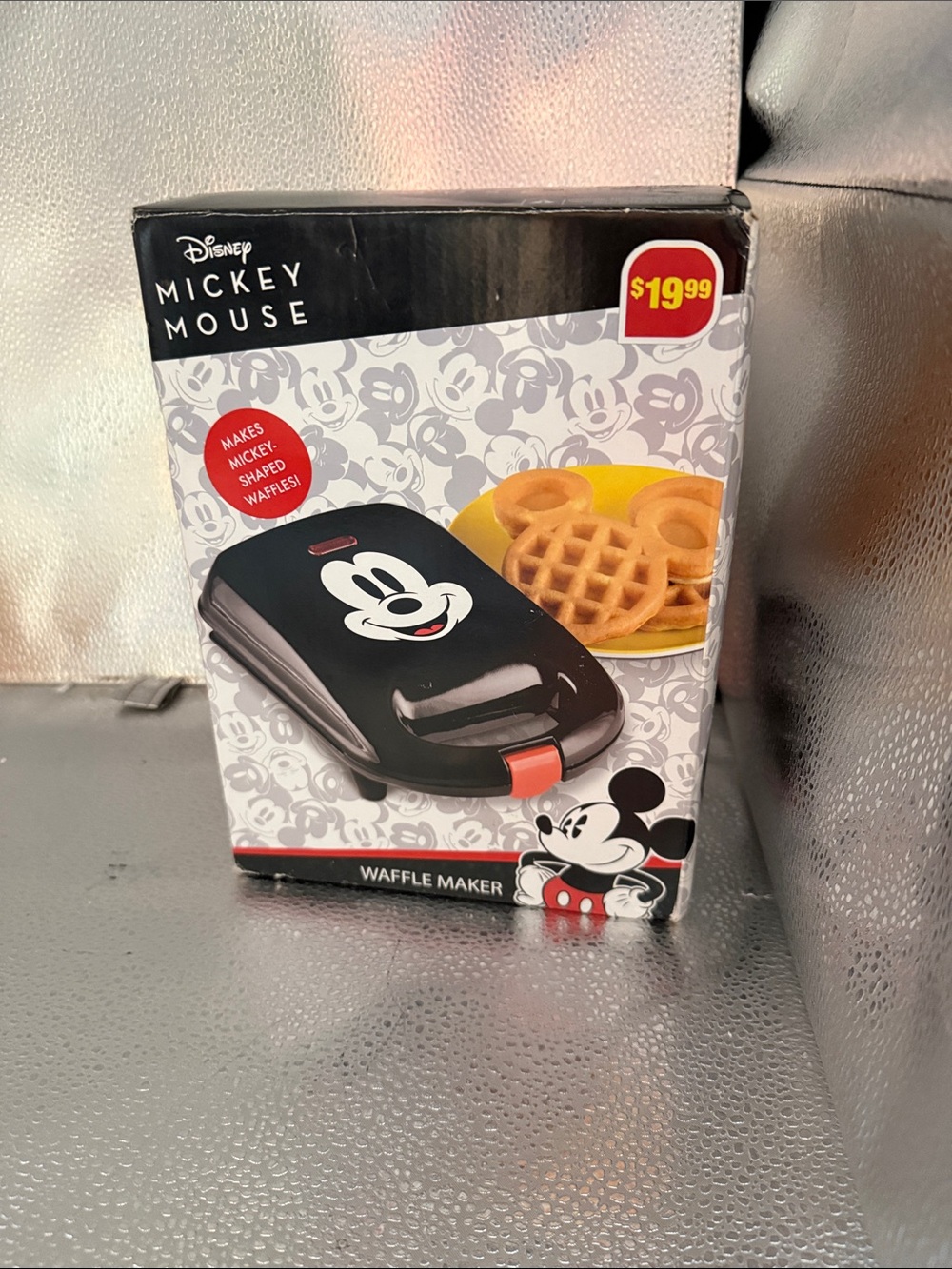 Disney Black and Red Mickey Mouse Waffle Maker